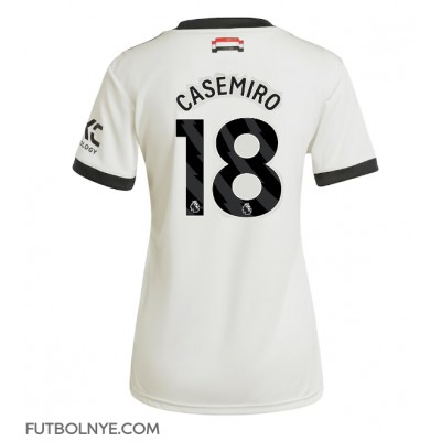 Camiseta Manchester United Casemiro #18 Tercera Equipación para mujer 2024-25 manga corta Camiseta Manchester United Casemiro #18 Tercera Equipación para mujer 2024-25 manga corta